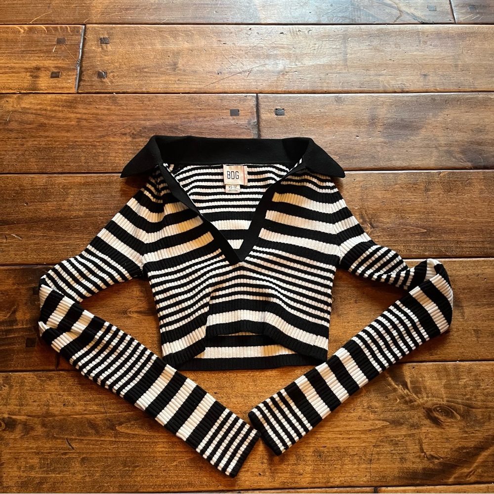 Urban Outfitters BDG Cropped Collared Sweater